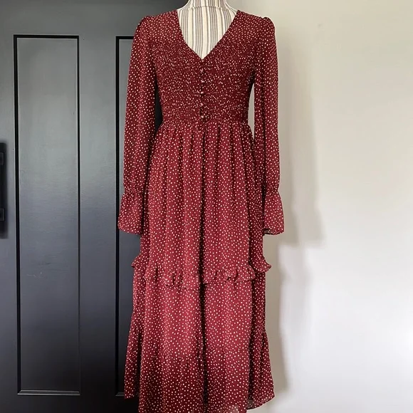 Love Riche ~ Smocked Polka Dot Maxi - Picture 4 of 15